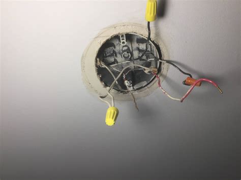 no junction box for light fixture|light fixture box ceiling outlet.